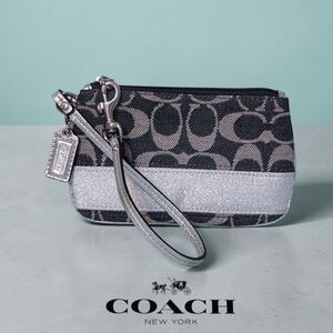 Coach Denim Wristlet